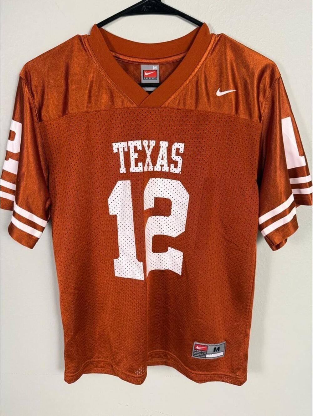 Nike Texas Longhorns #12 Football Jersey Orange Men’s M NCAA